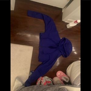 Alo yoga cropped hooded sweatshirt